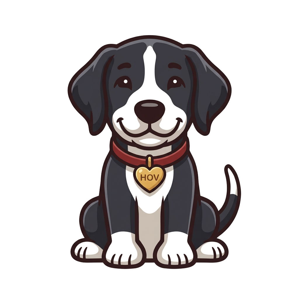House of Vetanic dog mascot